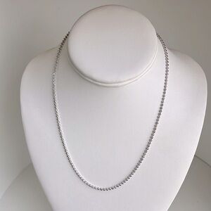 3mm Sterling Silver ball Chain 18โ inches